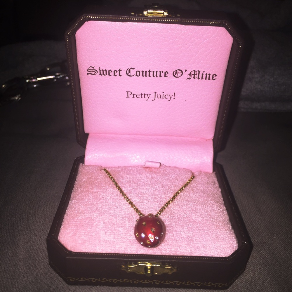 Juicy Couture Strawberry charm necklace